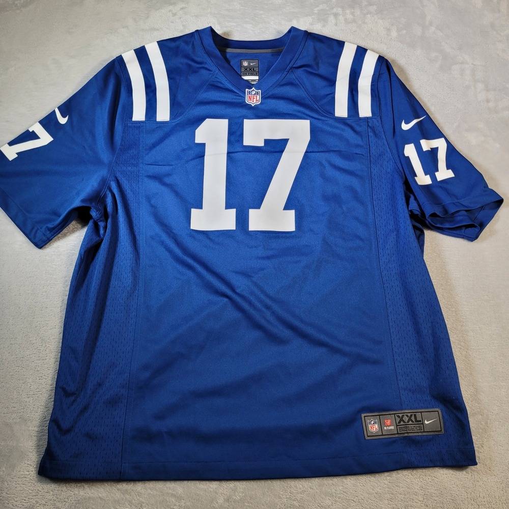 Nike Indianapolis Colts Jersey Mens XXL Blue Austin Collie 17 NFL‎ On Field